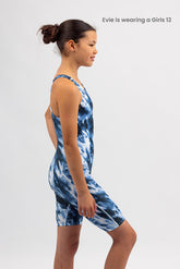 Girls Chlorine Resistant Legsuit - Inked